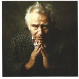 Norman Mailer playwright signed 10 x 8 colour photo, autograph across darker part of image. Comes