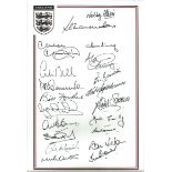 Football Autographed 12 X 8 Photo, England, A Superbly Designed Photo With The England Crest And