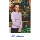 Princess Stephanie of Monaco signed 7 x 4 colour photo with compliment slip from Monaco. Comes