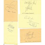 Football 11 Signed Album Pages Niall Quinn, Tony Coton, Lee Richardson, Mark Ward, Adrian Heath, Ken