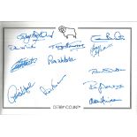 Football Autographed 12 X 8 Photo, Derby County 1972, A Superbly Designed Photo With The Derby