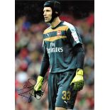 Football Petr Cech 16x12 signed colour photo pictured in action for Arsenal. Good Condition. All