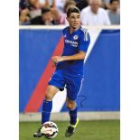 Football Oscar 16x12 signed colour photo pictured in action for Chelsea. Good Condition. All