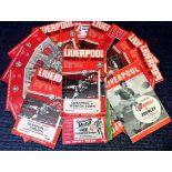 Football Liverpool collection 22 Match day programmes from the 1960s and 1970s includes some