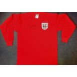 Football Sir Geoff Hurst signed 1966 England Replica Shirt. Sir Geoffrey Charles Hurst MBE (born 8