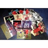 Football Liverpool collection selection of signed and unsigned photos from legends that have