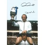 Autographed 12 x 8 photo football, ARCHIE GEMMILL & DAVID NISH, a superb image depicting Gemmill