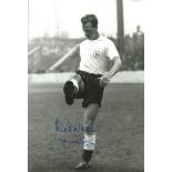 Autographed 12 x 8 photo football, JIM ILEY, a superb image depicting the Tottenham left-half