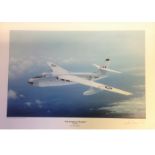 Valiant V bomber print The Forgotten V Bomber by Keith Aspinall, approx. 17 x 12 inches signed by