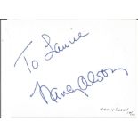 Nancy Olson signed album page. American actress. She received an Academy Award nomination for Best