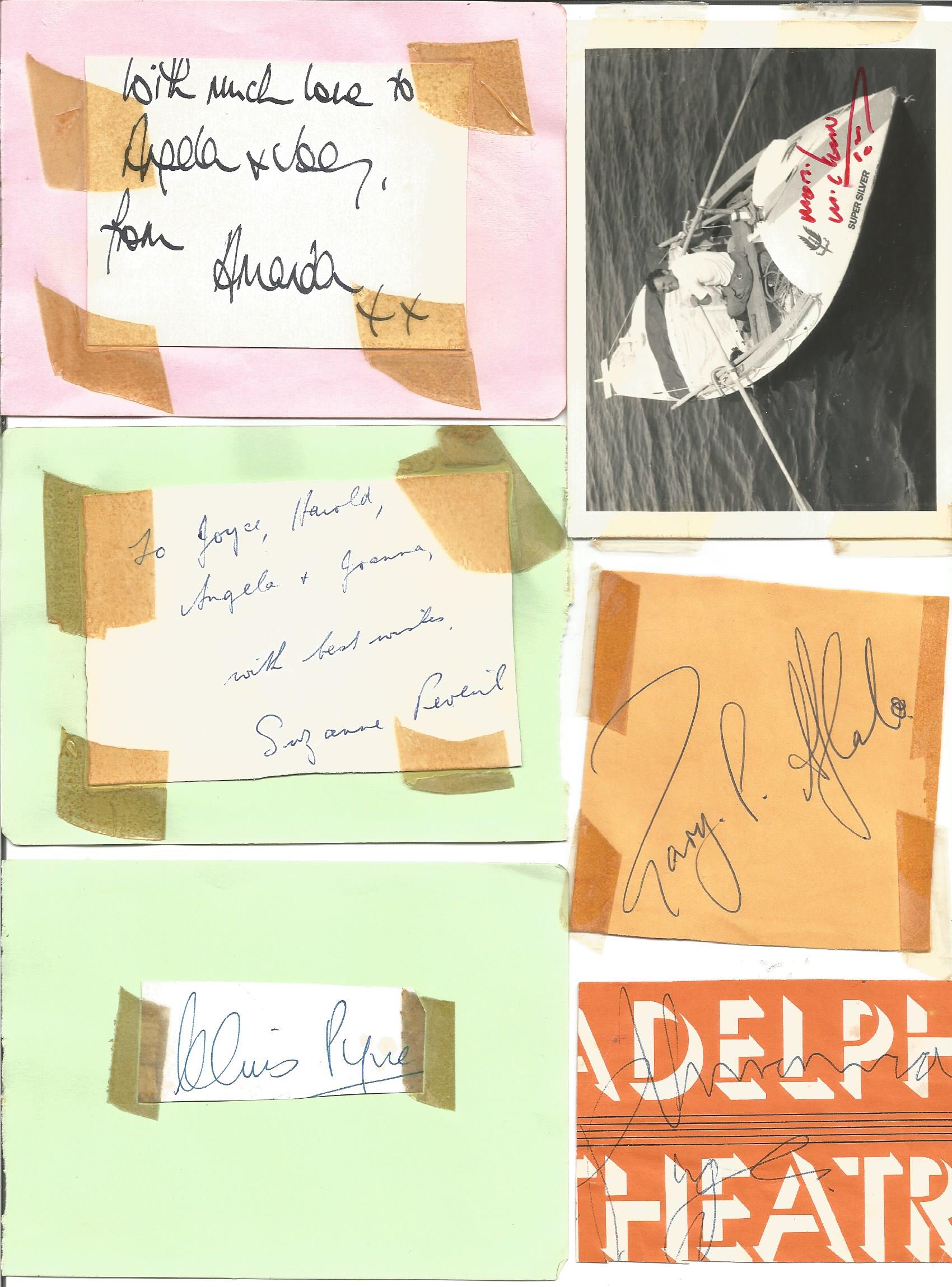 Entertainment autograph collection, 30+ pieces, pages, photos, some very small and scruffy. Includes - Image 3 of 6