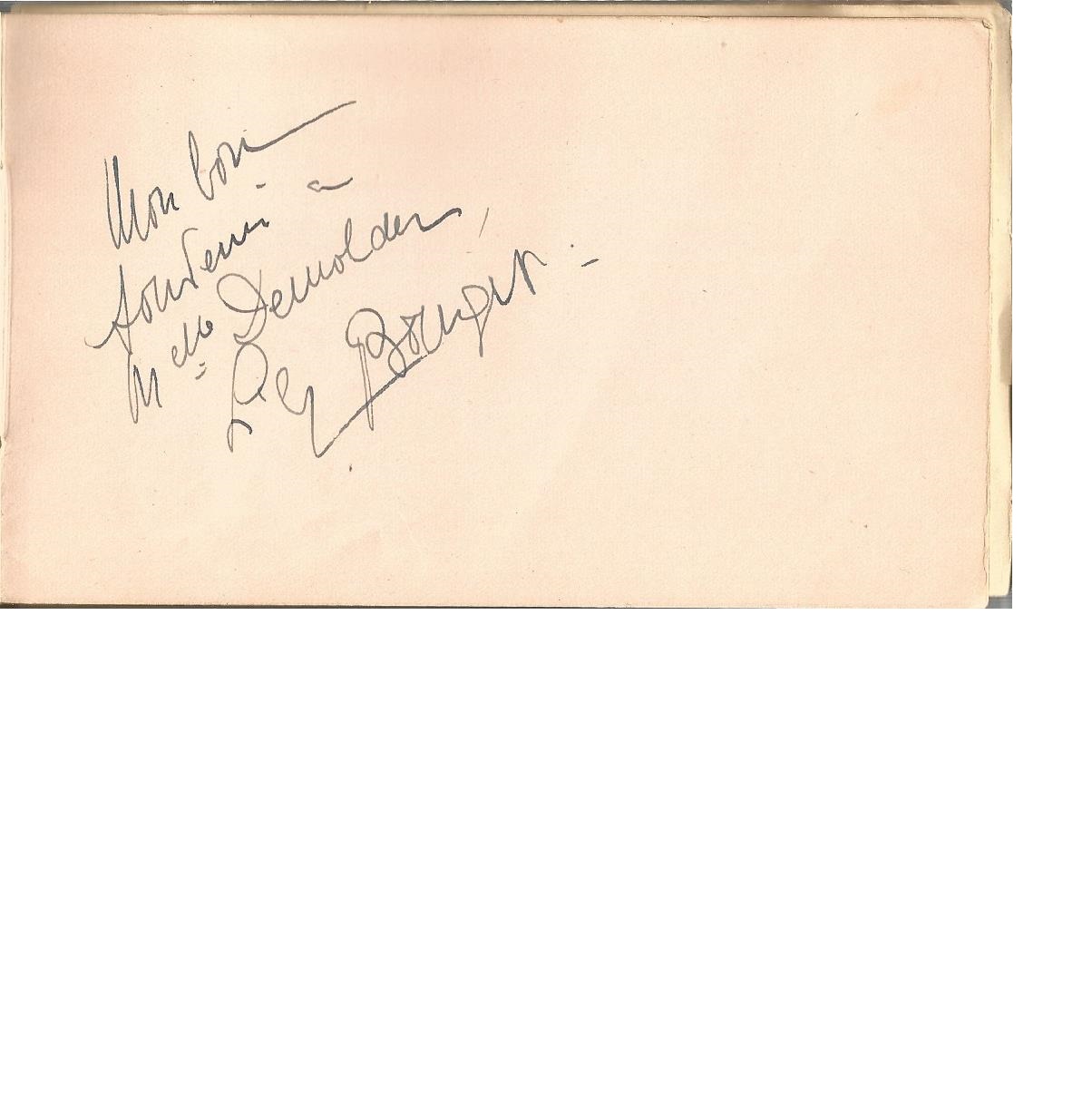 1930/40s vintage autograph album. About 35 autographs, some music from 1930s, few annotated - Image 3 of 4