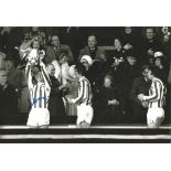 Autographed 12 x 8 photo football, PETER DOBING, a superb image depicting the Stoke City captain