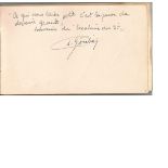 1930/40s vintage autograph album. About 35 autographs, some music from 1930s, few annotated