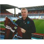 Dean Smith Signed Aston Villa 8x10 Photo. Good Condition. All signed pieces come with a