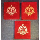 WW2 Benham Small Silk cover collection in three silk albums. A fabulous series of covers with silk