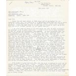 Greg Charlton 9 Sqn Tirpitz Raider typed signed letter to 617 Sqn Historian Jim Shortland dated