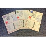 Martin Baker Ejection seat cover collection. Three 1971 covers signed by Sir James Martin, double