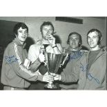 Autographed 12 x 8 photo football, RANGERS 1972, a superb image depicting manager Jock Wallace,