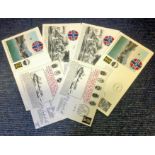 6 Official Navy Covers commemorating the First Battle of Narvik. 1) Signed by J N Bathurst OBE DSC