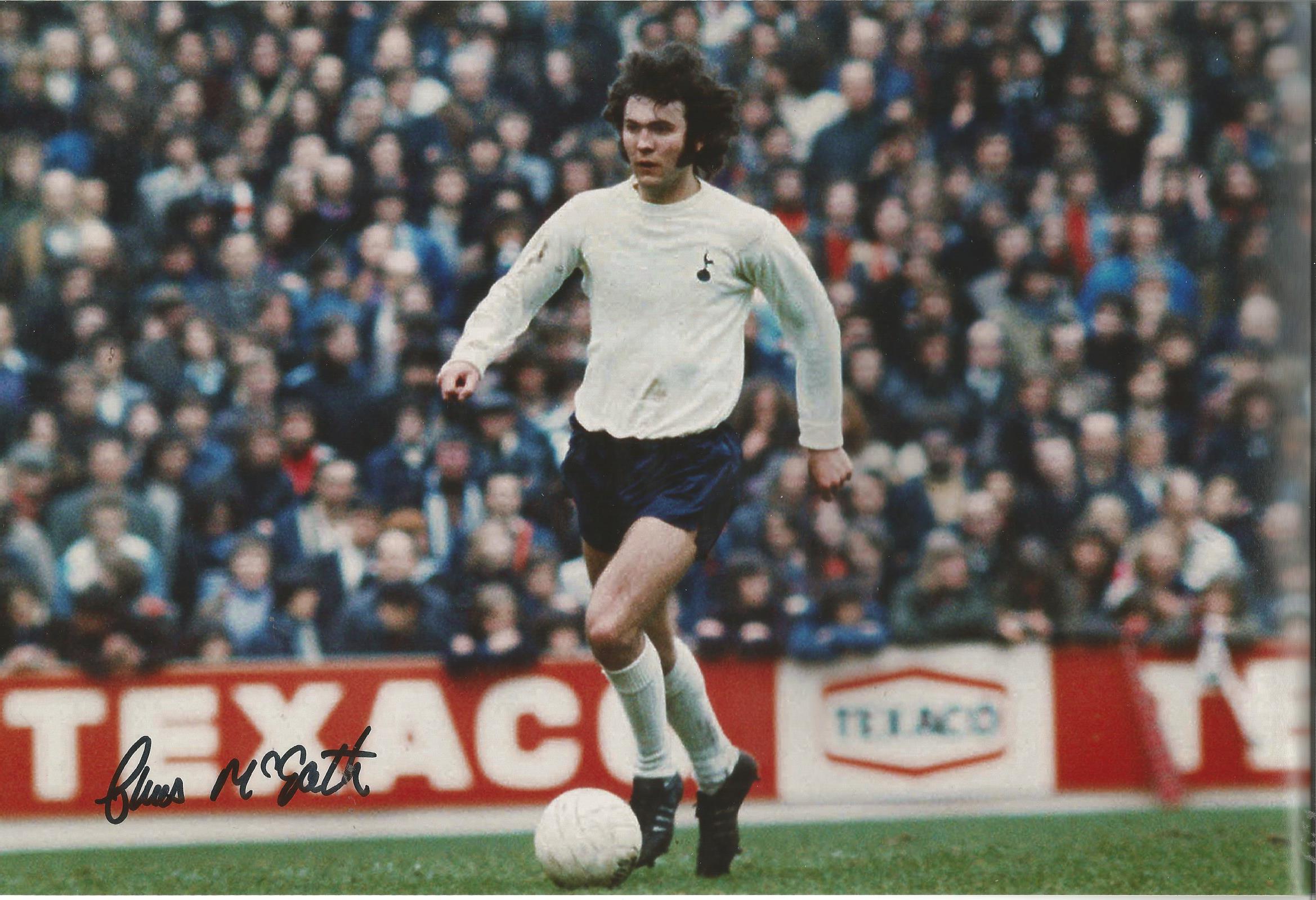 Autographed 12 x 8 photo football, CHRIS McGRATH, a superb image depicting the Tottenham winger in
