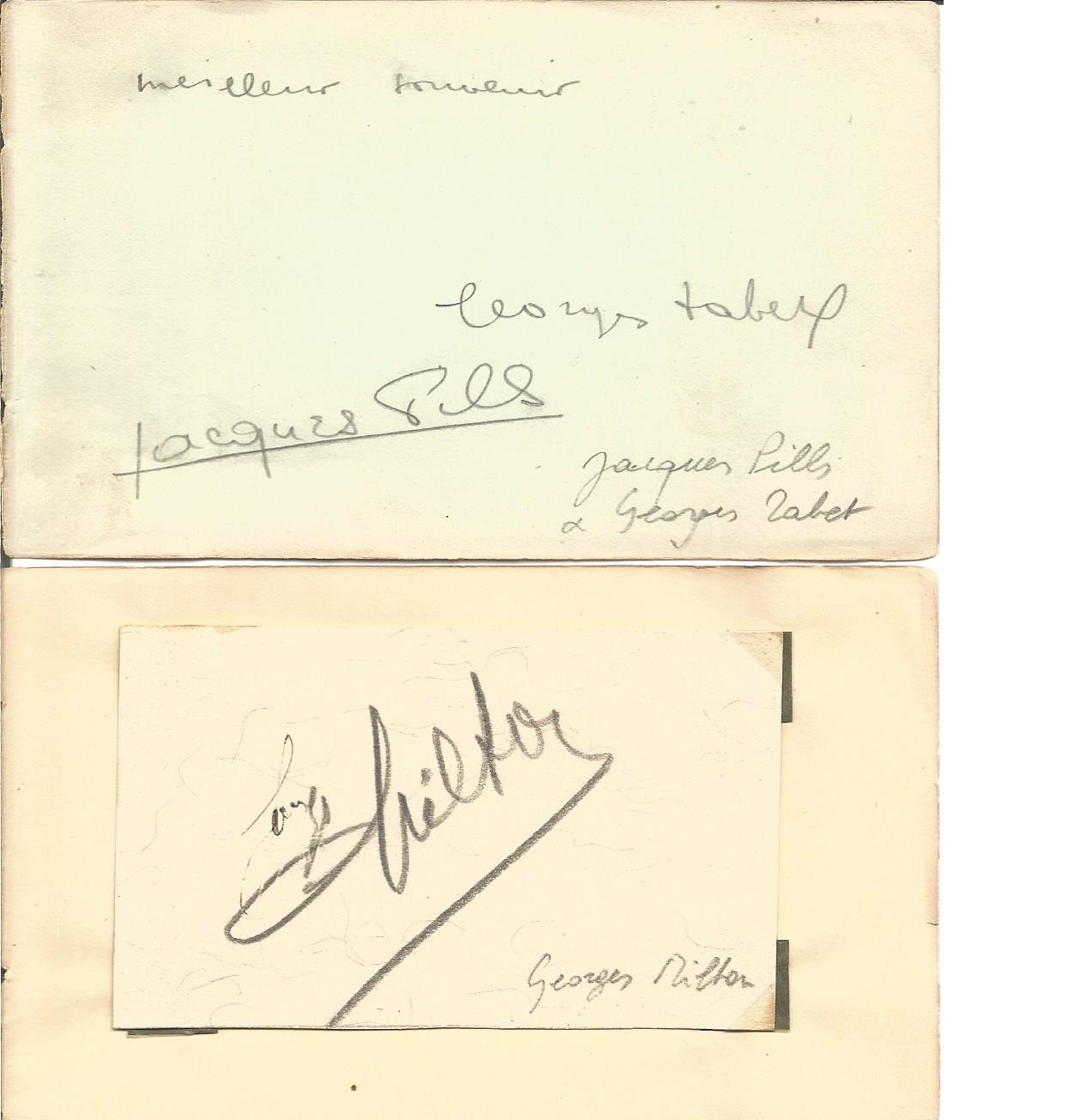 1930/40s vintage autograph album. About 35 autographs, some music from 1930s, few annotated - Image 4 of 4