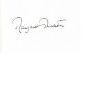 Margaret Thatcher signed hardback book The Downing Street Years. Clear blue autograph to title page.