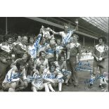 Autographed 12 x 8 photo football, SOUTHAMPTON 1976, a superb image depicting Southampton players