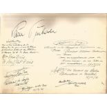 1930s Hotel Slavia visitors book with well over 150 autographs over 80 pages. Dates from 1932 -