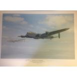 Squadron Leader Hedley George Hazelden DFC and one not identified signed Grand Slam Guardian print