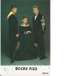 Bucks Fizz signed 6x4 colour photo. Signed by 3. Good Condition. All signed pieces come with a