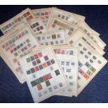 European stamp collection over 50 sheets dating back pre 1960 from countries such as Hungary,