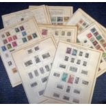 European stamp collection over 20 sheets dating pre 1960 from countries such as Croatia,