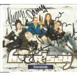 Here Say CD signed by band to insert card and also to CD as Well. Good Condition. All signed