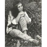 Julie Felix signed 8x6 b/w photo. American born, British-based folk recording artist who achieved