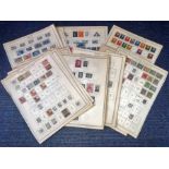 World stamp collection 24, sheets dating pre 1960 from countries such as Netherlands, Greece,