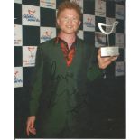 Mick Hucknall 10x8 signed colour photo. Michael James Hucknall (born 8 June 1960) is an English