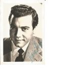 Mario Lanza signed 6x4 vintage postcard. All signed pieces come with a Certificate. Good