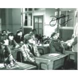 Please Sir David Barry Peter Cleal genuine signed 10x8 b/w photo. Good Condition. All signed