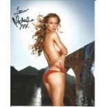 Vogue ELLE Michele Merkin signed 10x8 colour photo. Good Condition. All signed pieces come with a