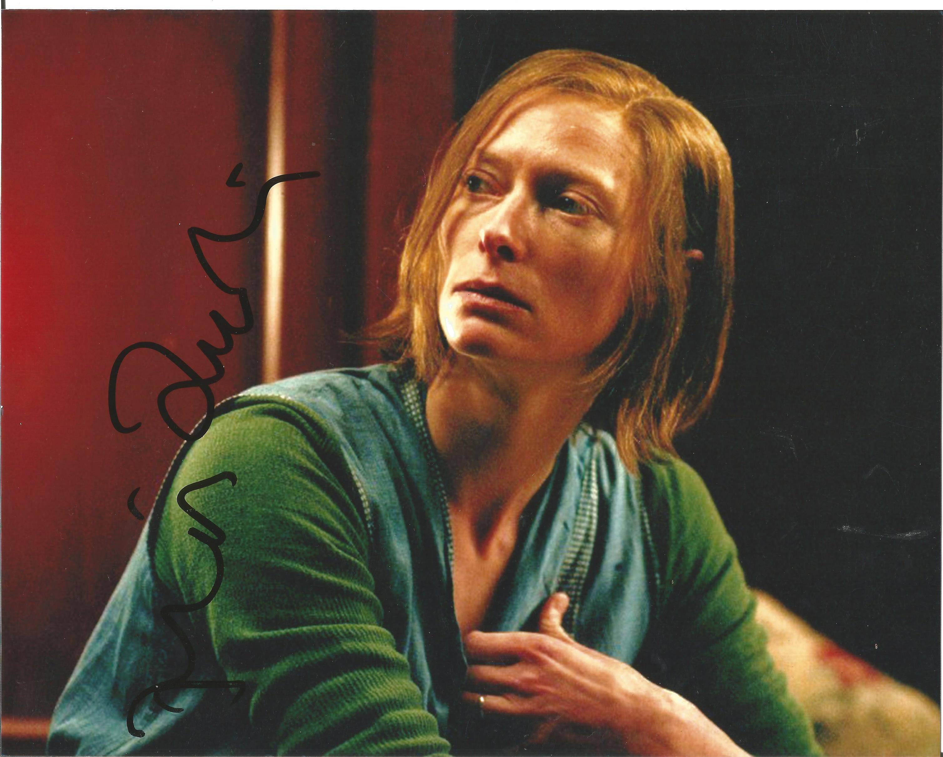 Tilda Swinton authentic signed 10x8 colour photo. Good Condition. All signed pieces come with a