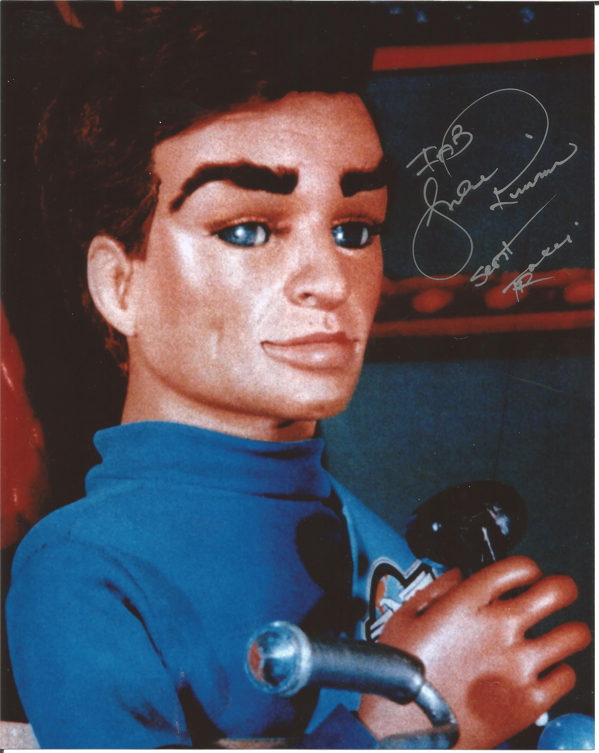 Shane Rimmer Thunderbirds genuine authentic signed 10x8 colour photo. Good Condition. All signed