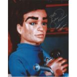 Shane Rimmer Thunderbirds genuine authentic signed 10x8 colour photo. Good Condition. All signed