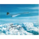 Mike Bannister Concorde authentic genuine signed 10x8 colour photo. Good Condition. All signed