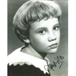 Hayley Mills signed authentic 10x8 b/w photo 4. Good Condition. All signed pieces come with a