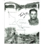Fred Seiker signed Bridge on the Rover Kwai genuine authentic 10x8 b/w montage photo. Good