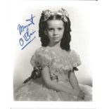 Margaret O'brien genuine authentic signed 10x8 b/w photo. Good Condition. All signed pieces come