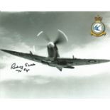 WW2 Spitfire ace Rodney Scrase signed 10x8 b/w photo. Good Condition. All signed pieces come with