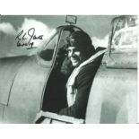WW2 Spitfire ace Richard Jones signed 10x8 b/w photo. Good Condition. All signed pieces come with