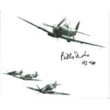 WW2 BOB Billy Drake DSO DFC signed authentic 10x8 b/w photo. Good Condition. All signed pieces